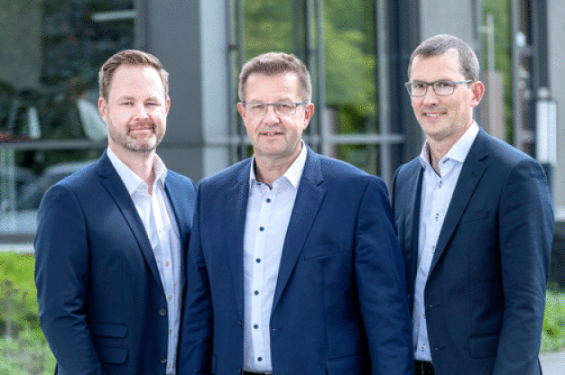 Übernehmen gemeinsam die Geschäftsführung:
Von links Henk Gövert, Norbert Nobbe, Matthias Lesch. (Foto: Michael Helweg)