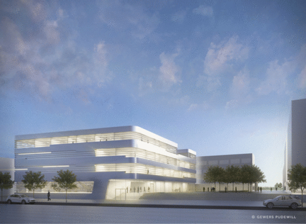 Das geplante Gebäude U für Leichtbautechnologien am Fraunhofer IPA. (Quelle: © Gewers & Pudewill GmbH)