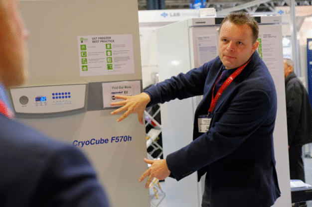 Andy Evans in action in the Lab Innovations’ Sustainable Laboratory zone.