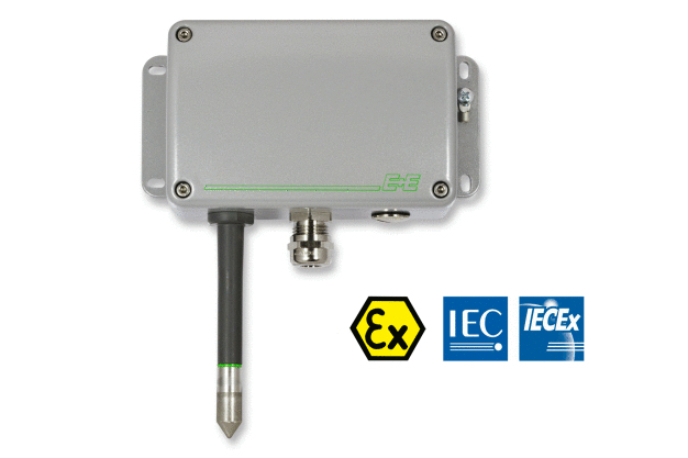 EE100Ex Feuchte und Temperatur Messumformer für den Gas Ex-Bereich. (Foto: E+E Elektronik Ges.m.b.H.) / EE100Ex humidity and temperature sensor for gas hazardous areas. (Photo: E+E Elektronik GmbH)
