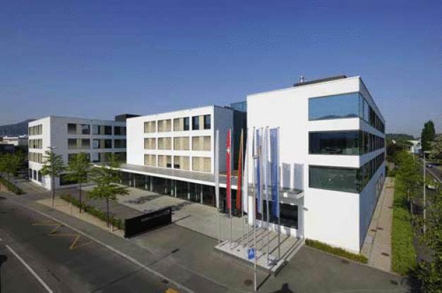 Der Sitz der Endress+Hauser Gruppe im schweizerischen Reinach. / Headquarters of the Endress+Hauser Group in Reinach, Switzerland.