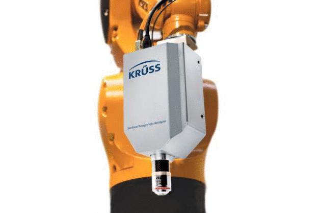 Surface Roughness Analyzer – SRA by KRÜSS as a robot-controlled measuring head.