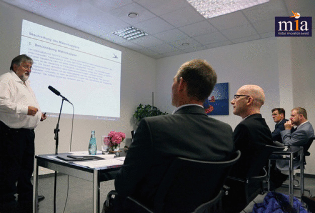 mia Ideen-Präsentation vor der Fachjury (Bild: motan group) /  mia ideas presentation in front of the expert jury (Picture: motan group)