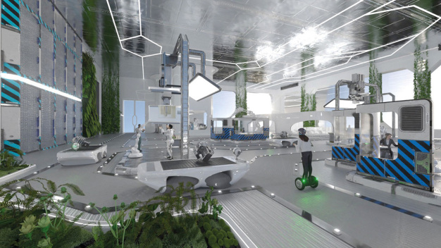 Ob das bei der neuen Lernreise »Fabrik der Zukunft: Lean – Green – Digital« auch möglich ist, wird sich noch zeigen. (Quelle: Fraunhofer IPA)
