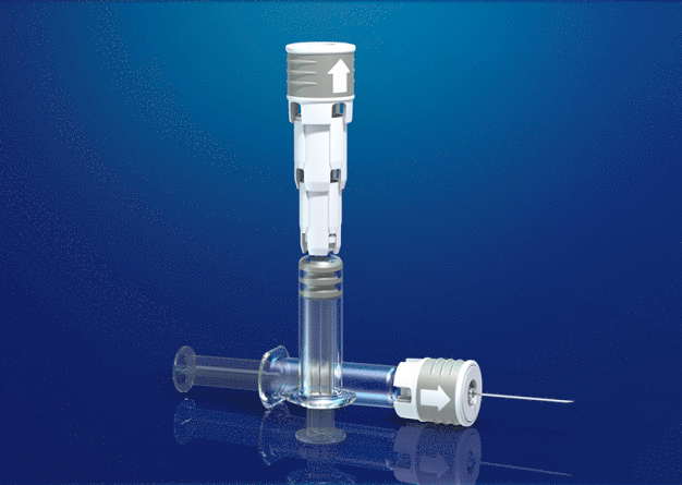 RauSafe® bietet wirksamen Schutz vor Nadelstich-verletzungen. / RauSafe® provides safe protection against needle stick injuries.
