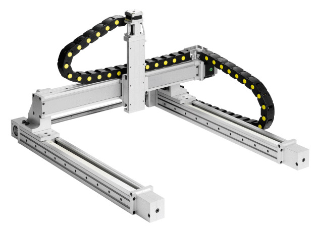 Die Lineareinheiten der Produktlinie MOVITEC ermöglichen den Aufbau von belastbaren und steifen Portalen. (Bild: Dr. Erich TRETTER GmbH + Co.)