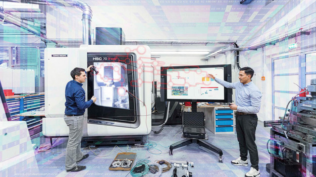 Smart Factory: TRUMPF und das Fraunhofer IPA sind bis 2025 eine Forschungskooperation eingegangen, um KI-Lösungen in der Blechfertigung zur Industriereife zu bringen. (Quelle: Fraunhofer IPA, Rainer Bez)