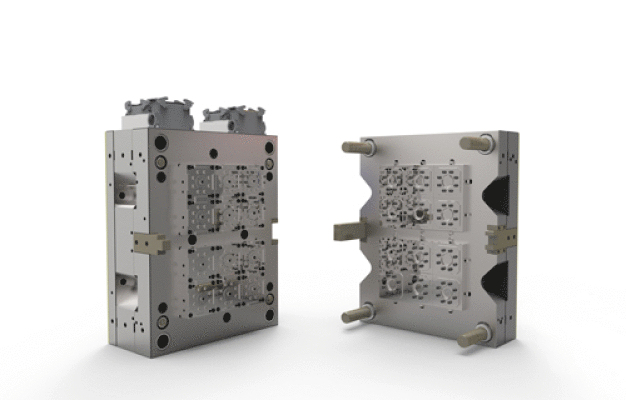 Das Braunform MED mold® vereint prozesssichere Pharmatechnologie mit einem 96-fach Schnellläufer. / Braunform MED mold® combines process-safe pharmaceutical technology with a 96-fold high-speed injection mold
