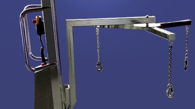 Wo absolut reine Luft in der industriellen Reinraumumgebung gefragt ist, findet die mobile Hebehilfe ezzLIFTmaster300 ihren optimalen Einsatz für das Hantieren von Produkten, Materialien, Gütern und Lasten. / Wherever absolutely clean air is needed, the mobile lifting aid ezzLIFTmaster is able to handle every good, product or material in clean rooms of every industrial sector.
