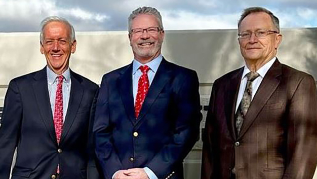 Particle Measuring Systems‘ Präsidenten: (links nach rechts) Paul Kelly, John Mitchell, Dr. Robert Knollenberg (Gründer), Dr. Don Veal (nicht im Bild).