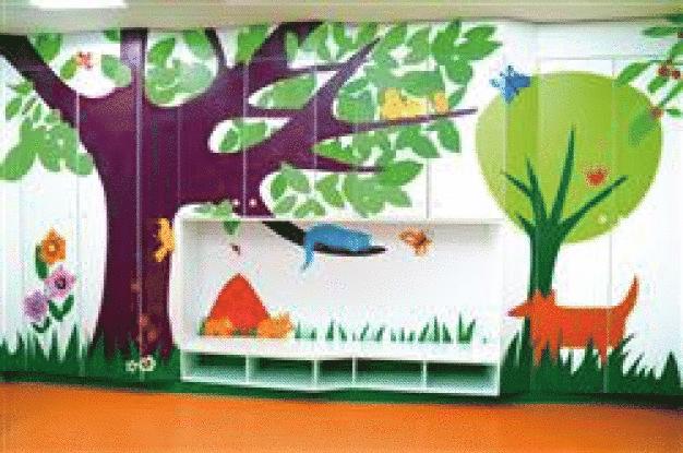 Kindgerecht planen – „Signatur“ von Polyrey schafft kindgerechte Themenwelten in Kindergärten und Schulen. (Foto: Polyrey)