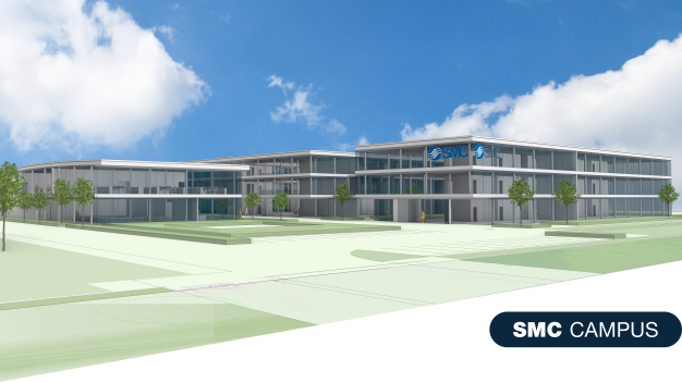 Visualisierung des neuen SMC Deutschland Headquarters des SMC Campus.