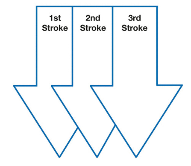 Illustration 2: “Pull-Lift” technique without agitation
