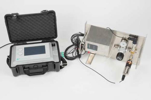 Abbildung 2: Messsystem zur Bestimmung des Partikelgehaltes / Fig. 2: Measurement system for the determination of the particle content