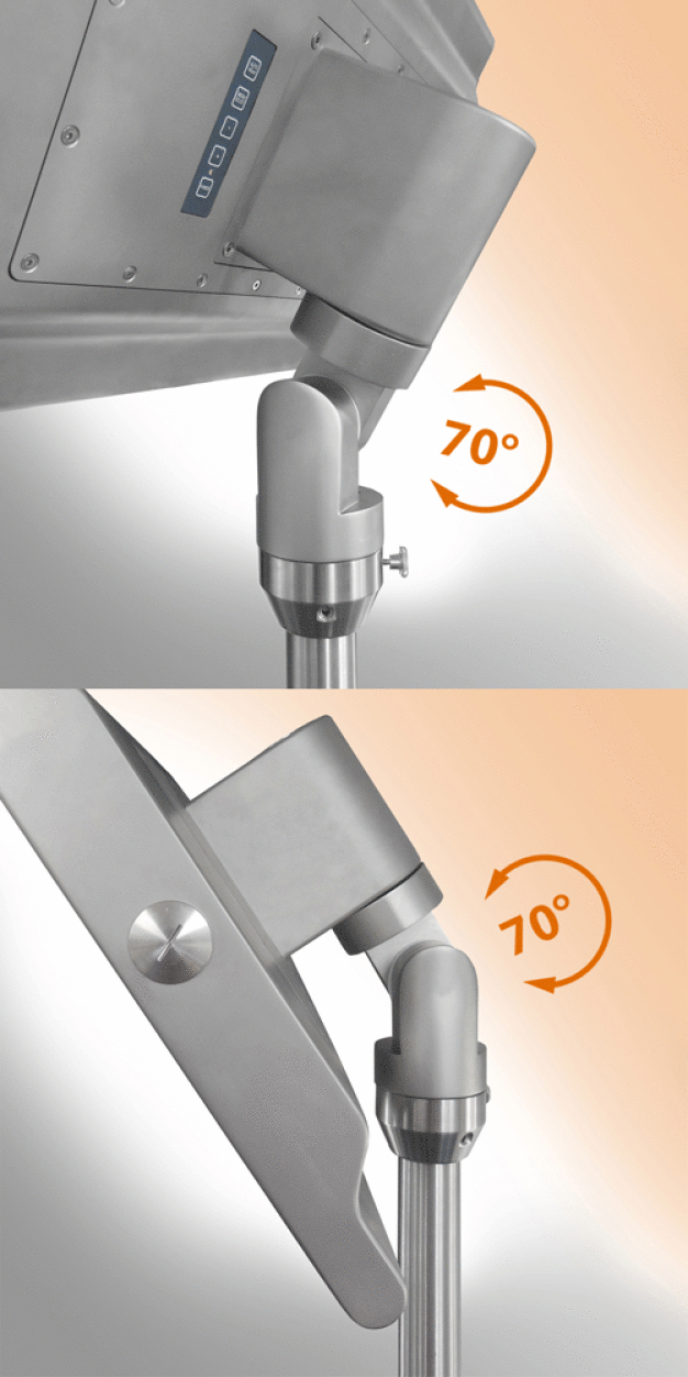 Abbildung 1: Neigungswinkeladapter (Bildrechte: Systec & Solutions GmbH) / Figure 1: Tilt adapter (Image rights: Systec & Solutions GmbH)