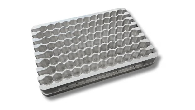 Illustration of a thermoforming tool made of aluminum © formary