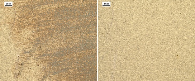 Snow-jet cleaning is a highly efficient method for removing film-like contaminants - in this case, a fingerprint - and particulate contaminants from printed circuit boards. (Image source: Bond-IQ)