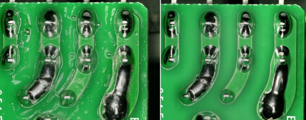 All flux residues are completely and reliably removed from the printed circuit board without compromising the PCB structure. (Image source: acp systems)