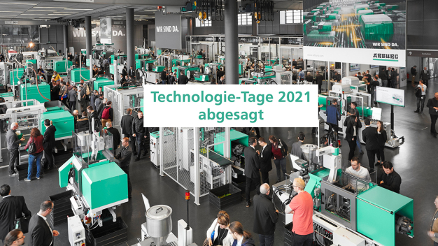 Aufgrund der aktuellen Rahmenbedingung sagt Arburg die für den 7. bis 12. Juni 2021 geplanten Technologie-Tage ab. (Foto: ARBURG)
