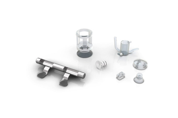 Silicone components manufactured in Trelleborg’s silicone center of excellence.