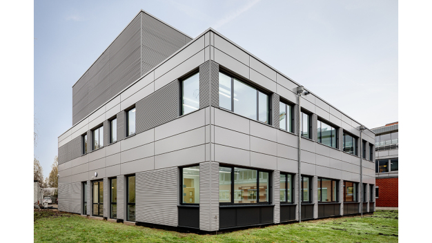 Außenansicht des neuen Laborgebäudes am Max-Planck-Institut in Bremen (Cadolto Modulbau GmbH)