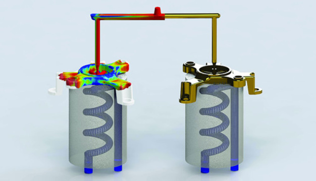 Bild 1: Hochpräzises Motorbauteil mit großen Wanddicken und engen Toleranzen (Bild: Kalypso Ultra Technologies) / Picture 1: High precision structural mount with thick walls and narrow tolerances (Picture: Kalypso Ultra Technologies) 