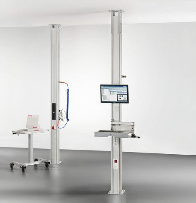 Neu: Die Installationssäule von item. Die perfekte Anschlussstelle für Strom, Druckluft und Medien. / New: The Installation Column from item. The perfect connection point for power, compressed air and data. 