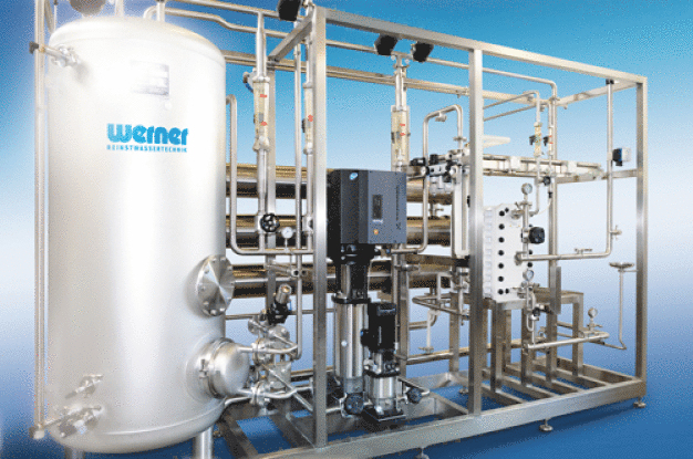 PW-System Werner GmbH mit Heisswassersanitisierung (©Werner GmbH 2014) / PW-System Werner GmbH using Hotwater Sanitisation (©Werner GmbH 2014)