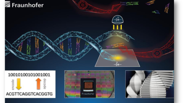 DNA, RNA und PEPTIDE als Speichermedium der Zukunft – Projekt BIOSYNTH. © Fraunhofer IPMS / DNA, RNA and PEPTIDE as storage medium of the future – project BIOSYNTH. © Fraunhofer IPMS DNA, RNA und PEPTIDE als Speichermedium der Zukunft – Projekt BIOSYNTH. © Fraunhofer IPMS / DNA, RNA and PEPTIDE as storage medium of the future – project BIOSYNTH. © Fraunhofer IPMS