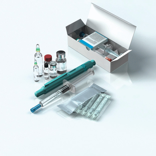 Umfangreiches Pharma-Portfolio: Von Sachets, über Insulin-Pens bis hin zu Faltschachteln: Bosch bietet für alle Verpackungsschritte ein umfangreiches Maschinen-Sortiment. (Foto: Bosch) / Comprehensive pharma portfolio: From sachets up to insulin pens and folding cartons – Bosch provides a comprehensive machine range for all packaging steps. (Picture: Bosch)