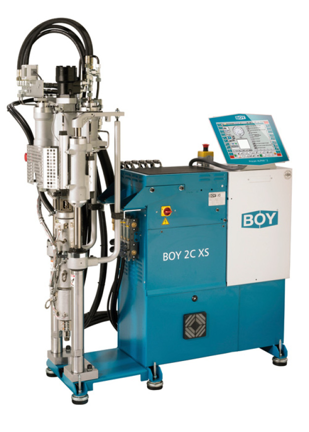Spritzaggregat für die 2. Komponente BOY 2C XS. / Injection unit for the 2nd component BOY 2C XS.