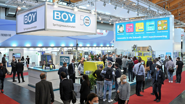 BOY-Messestand auf der Fakuma 2021 / BOY-booth at Fakuma 2021