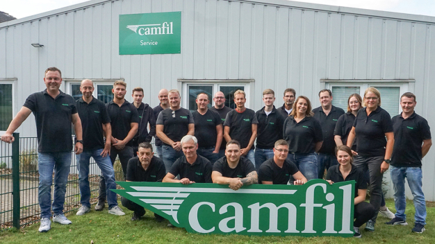 Gemeinsam noch schlagkräftiger: Das Service-Team vereint die Filtrationsexperten von Camfil und die Industrieabsaugungsprofis von Camfil Air Pollution Control.