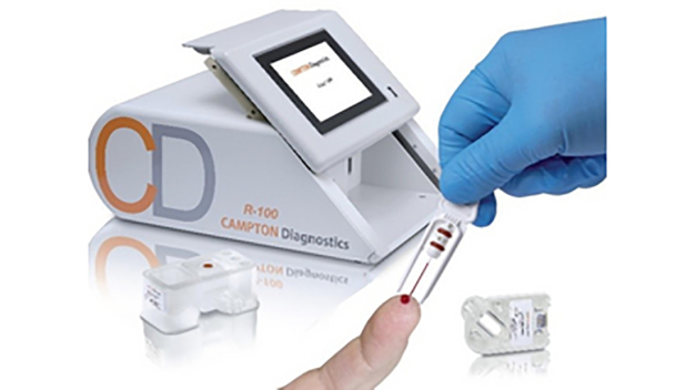 Ein Tropfen Blut reicht für die Ermittlung zahlreicher Krankheiten aus. / Small amounts of whole blood are enough to identify numerous diseases. Ein Tropfen Blut reicht für die Ermittlung zahlreicher Krankheiten aus. / Small amounts of whole blood are enough to identify numerous diseases.