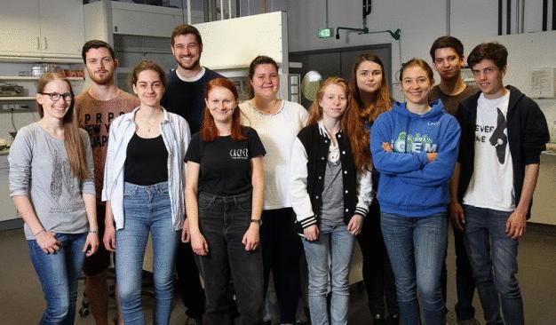 Das iGEM-Team der TU Kaiserslautern. (Foto: Koziel/TUK)