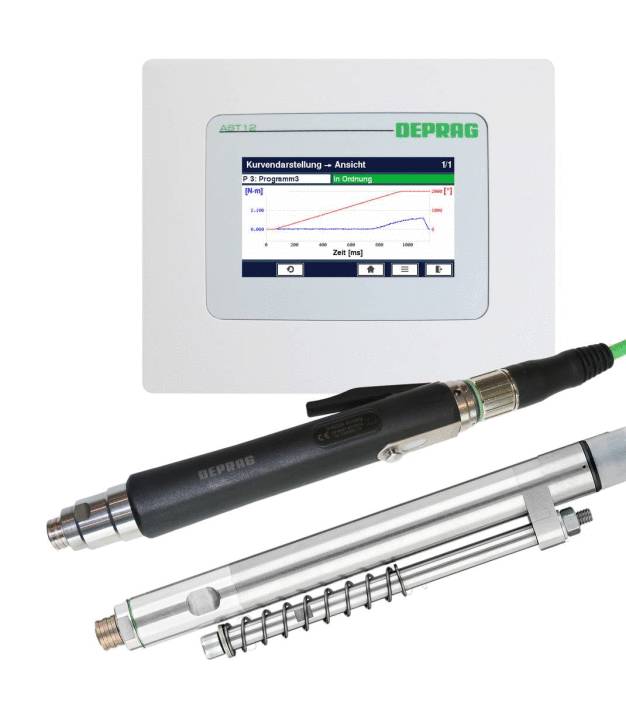 Schraubsystem DEPRAG Plus – Eine Plattform für DEPRAG Hand- und Einbauschrauber. / Screwdriving system DEPRAG Plus – a platform for DEPRAG handheld or spindle screwdrivers.