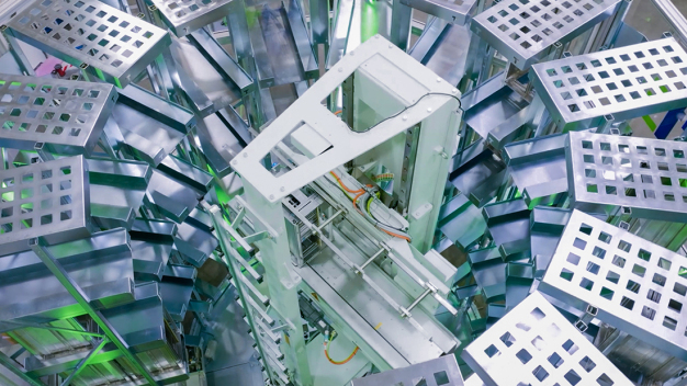 cts Smart Warehouse Mini, Innenansicht: frei konfigurierbar, wartungsarme Mechanik, jetzt auch für gemischte Lagerung. (Copyright: cts)
