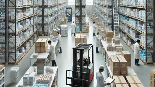 Lagerverwaltung in der Pharmabranche (Copyright: Cosys Ident GmbH) Lagerverwaltung in der Pharmabranche (Copyright: Cosys Ident GmbH)