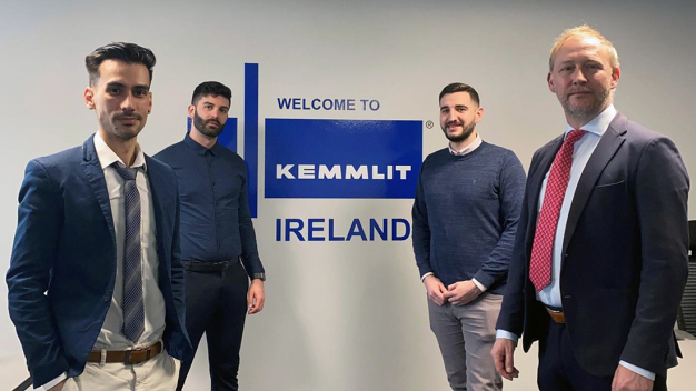 Toni Almeida, Project Manager; Marcus Frois, Operations Manager; Luke Crawley, Sales Manager; Gerard Kirwan, Managing Director (from left to right)
