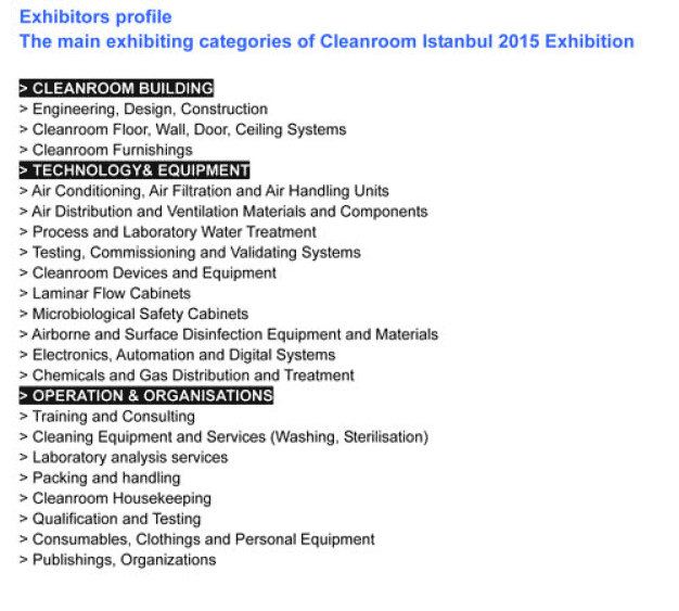 Exhibitors profile