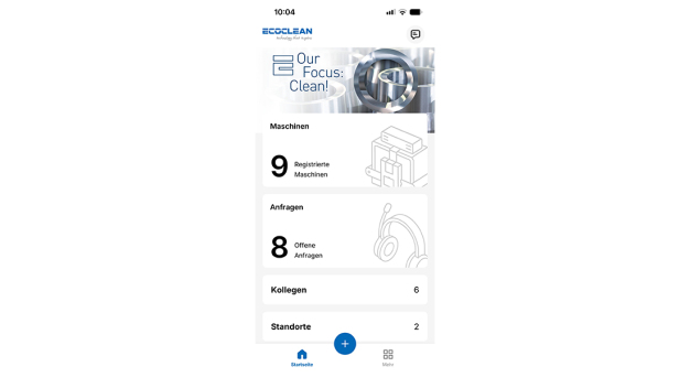 Impianti di pulizia registrati una volta sono visibili a ogni utente e tutti gli utenti registrati possono accedere alle richieste già esistenti, eliminando così doppi lavori e perdite di informazioni. (Fonte immagine: Ecoclean)