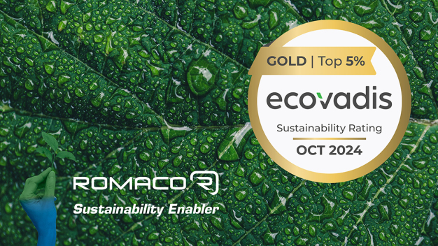 Gold für Romaco beim EcoVadis-Nachhaltigkeitsrating / Gold for Romaco in the EcoVadis Sustainability Rating 