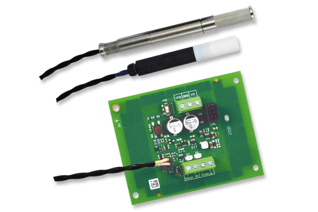 Abbildung: Das EE1900 Feuchtemessmodul für ist mit einem Edelstahl- oder Kunststoff-Fühler erhältlich. (Foto: E+E Elektronik Ges.m.b.H.) / Image: The EE1900 humidity measurement module is available with a stainless steel or plastic probe. (Photo: E+E Elektronik GmbH)