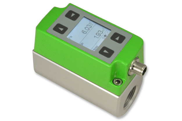 Kompakter Inline-Durchflussmesser EE741. (Foto: E+E Elektronik Ges.m.b.H.) / Compact EE741 in-line flow meter. (Photo: E+E Elektronik GmbH)