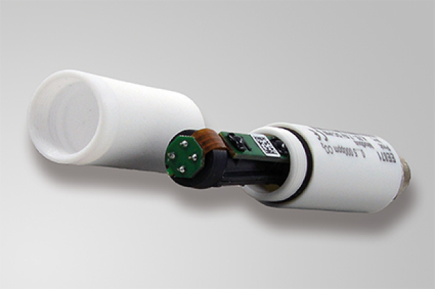 Modbus CO2-Fühler EE871 von E+E Elektronik. / EE871 Modbus CO2 probe from E+E Elektronik.