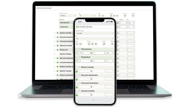 Der E+E Feuchterechner berechnet alle relevanten feuchtebezogenen Messgrößen und auch den Drucktaupunkt. (Foto: E+E Elektronik Ges.m.b.H.) / The E+E Humidity Calculator calculates all relevant humidity related physical quantities and also the pressure dew point. (Photo: E+E Elektronik Ges.m.b.H.,)