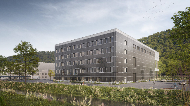 One of the new buildings being constructed as part of the Campus 2030+ project. 