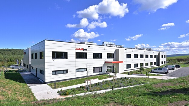 La nouvelle construction d'Analytik Jena à Ilmenau couvre environ 10 000 mètres carrés.