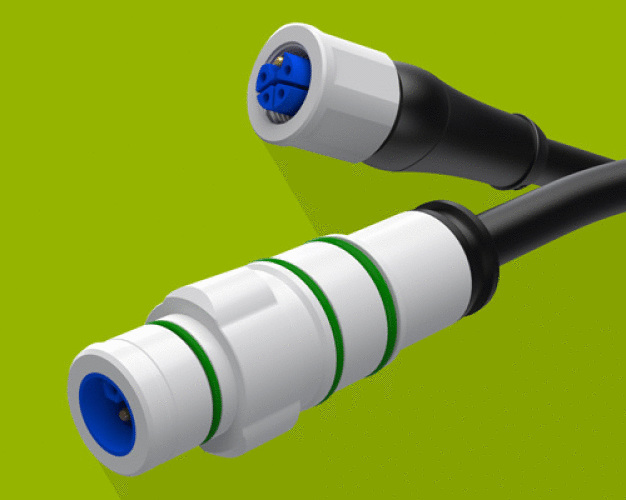 Der neue M12-Powerstecker für Gleich- und Wechselstrom von Eisele wird verwendet um
Geräte sicher mit hoher Leistung zu versorgen. Der neue M12-Powerstecker für Gleich- und Wechselstrom von Eisele wird verwendet um
Geräte sicher mit hoher Leistung zu versorgen.