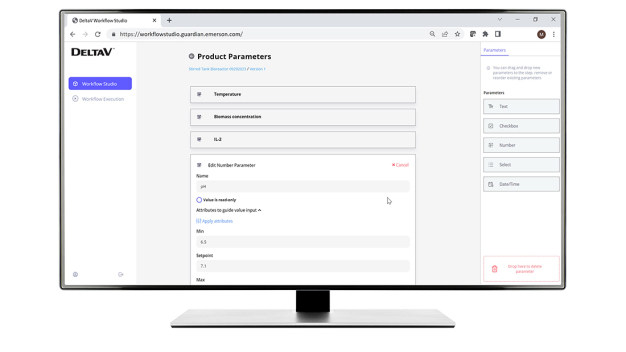 Die einfachen Drag-and-Drop-Elemente von DeltaV Workflow Management unterstützen Benutzer bei der Rezepterstellung und Automatisierung von Arbeitsabläufen, die den Standards einer guten Herstellungspraxis entsprechen. Copyright: 2018 Suradech Prapairat/Shutterstock. No use without permission